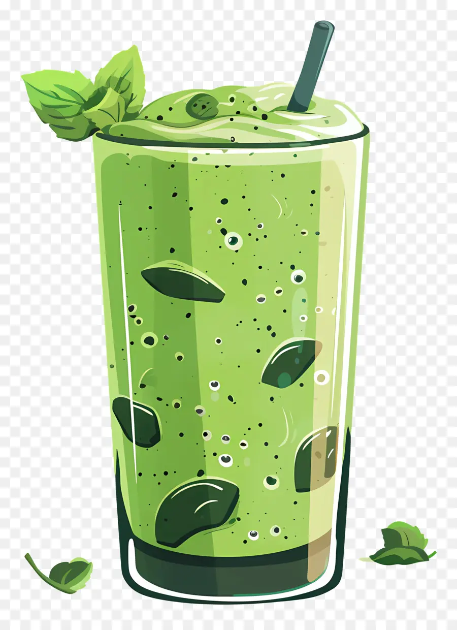 Batido De Matcha，Batido Verde PNG