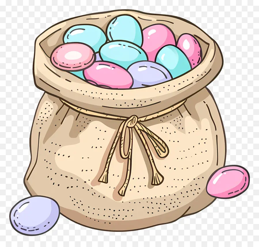 Bolsa De Frijoles，Caramelo De Pascua PNG