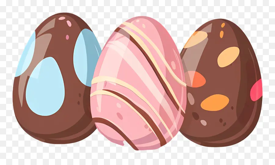 De Pascua De Chocolate，Huevos De Pascua De Chocolate PNG