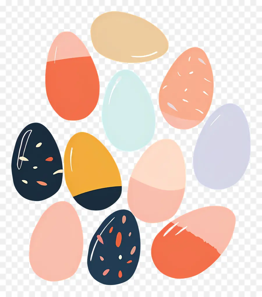 Huevos Teñidos，Coloridos Huevos PNG