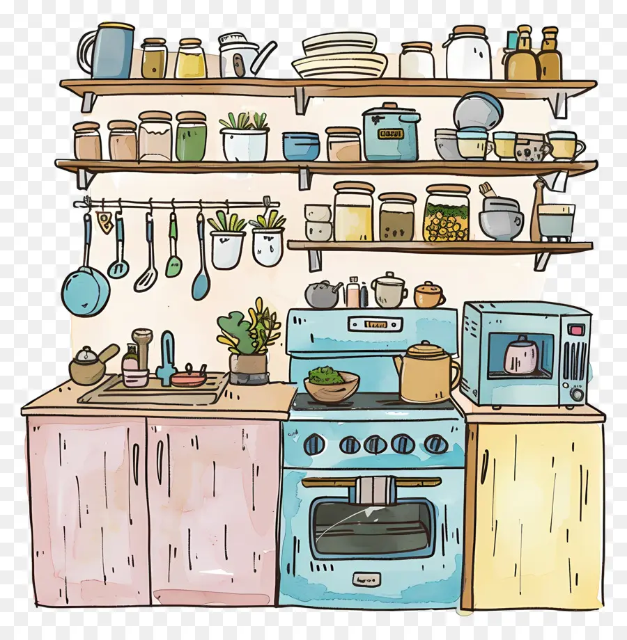 Cocina，La Decoración De La Cocina PNG