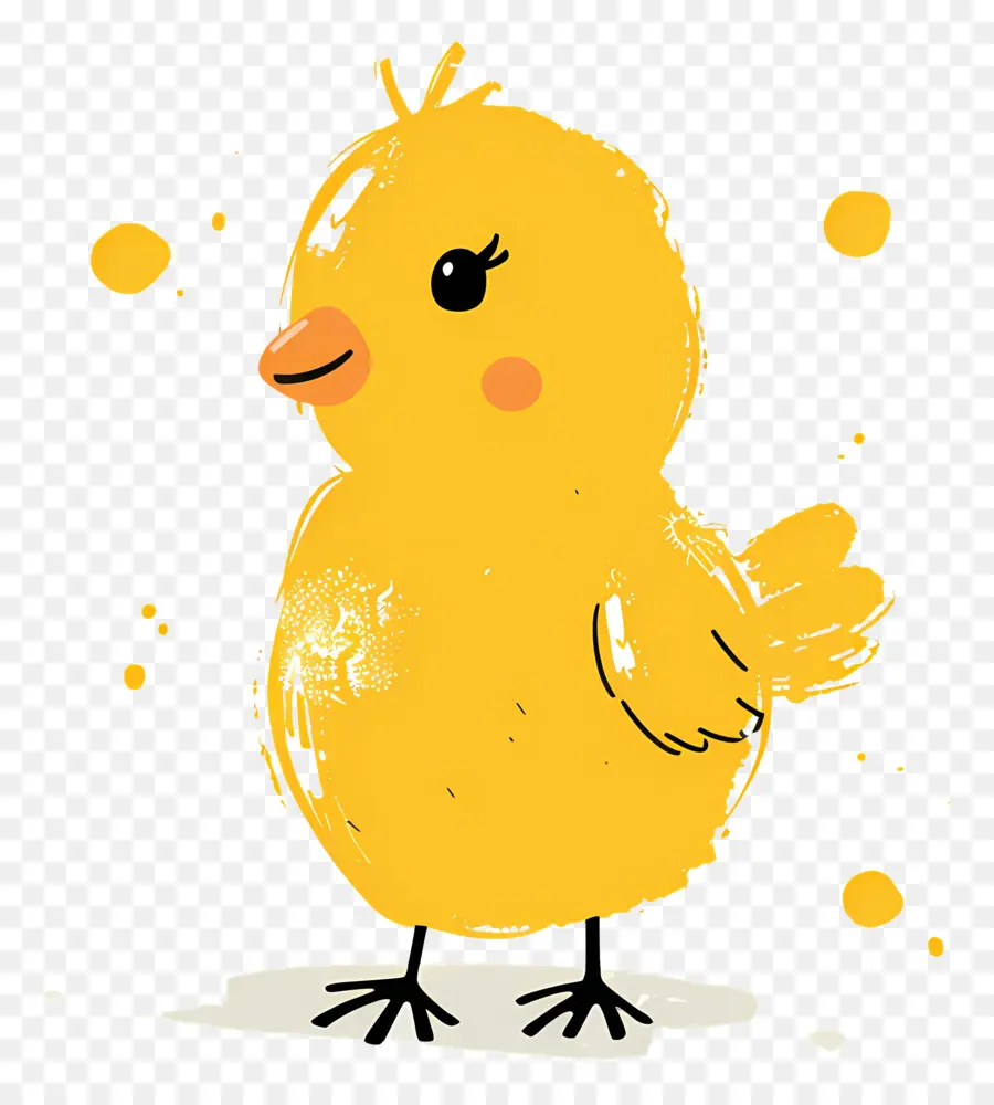 Polluelo De Pascua，Pájaro Amarillo PNG