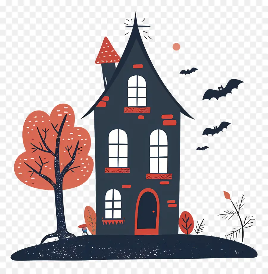 Casa De Halloween，Casa Espeluznante PNG