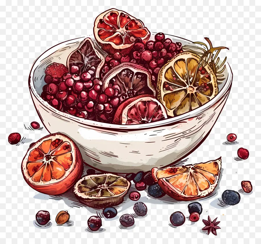 Caldo De Fruits，Tazón De Fruta PNG