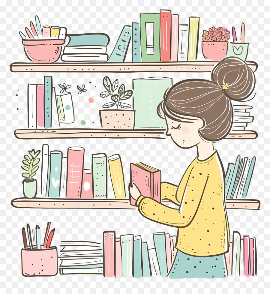 Lady Keening Books，Bookshelf PNG