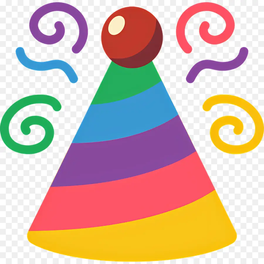 Sombreros De Cumpleaños，Arco Iris PNG