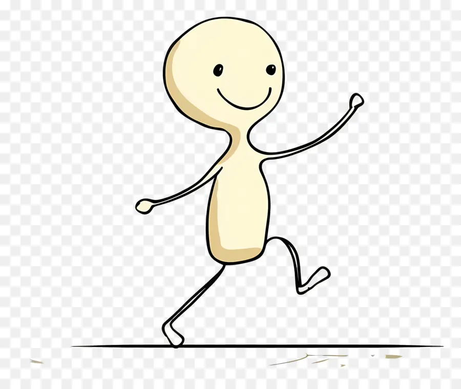 Stickman De Baile，Ilustración De Dibujos Animados PNG