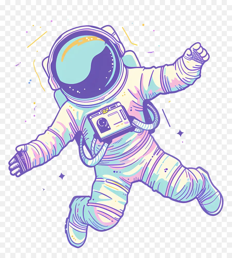 Astronauta En El Espacio，Astronauta PNG