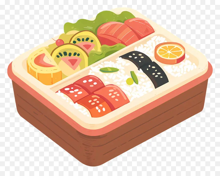 Caja Bento，Sushi PNG