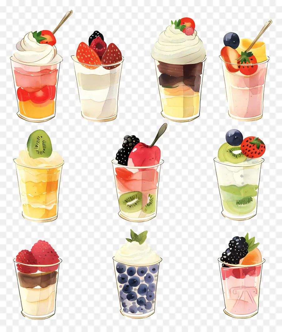 Perfecto，Tazas De Frutas PNG