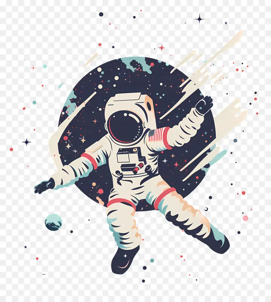 Astronauta En El Espacio，Astronauta PNG