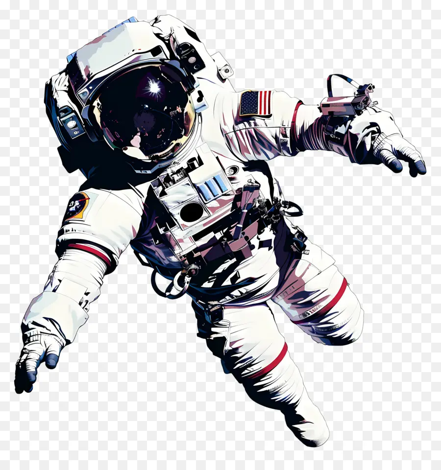 Astronauta En El Espacio，Astronauta PNG