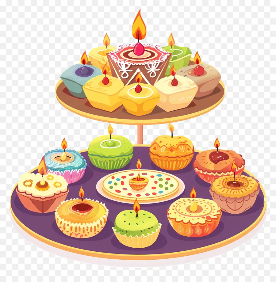 Dulces De Diwali，Cupcakes PNG