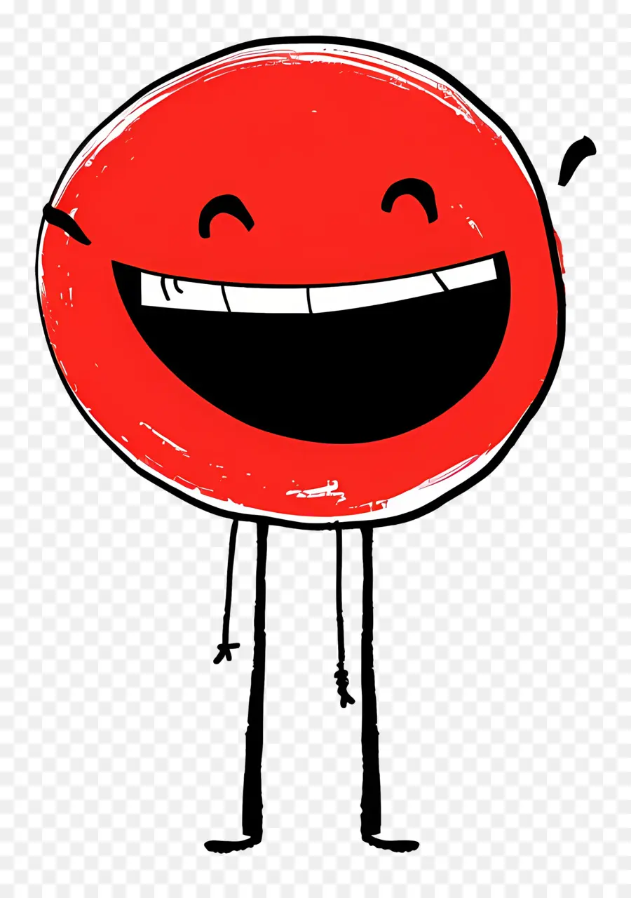 Riendo，Objeto Rojo PNG