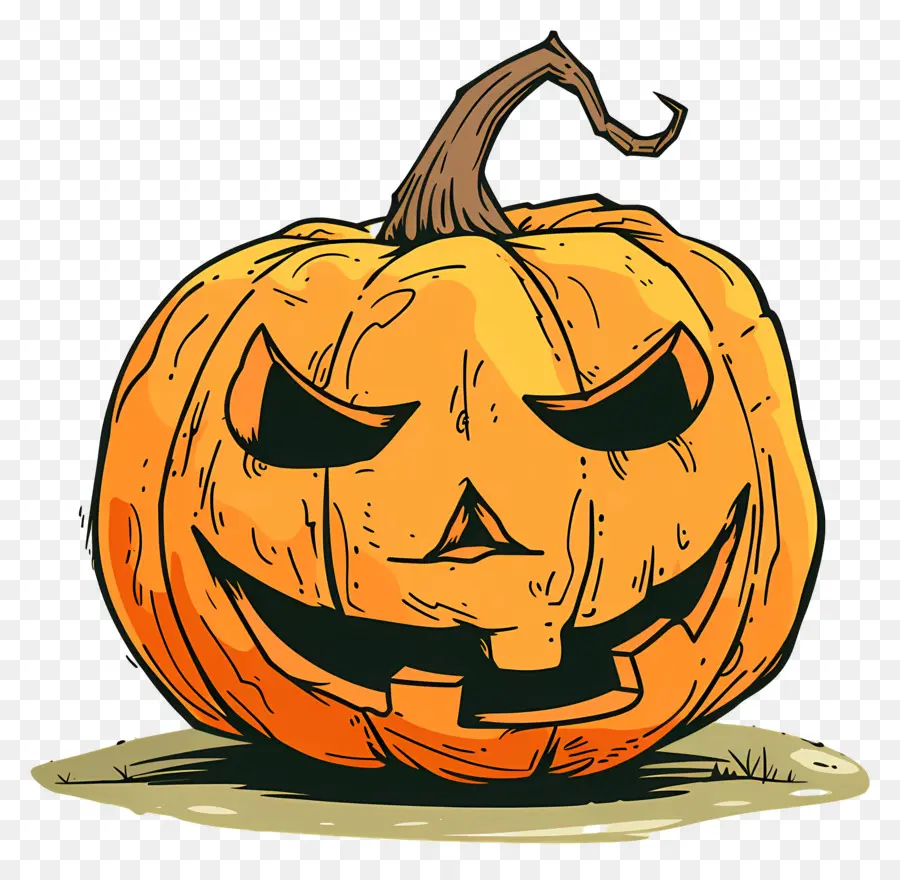 La Calabaza De Halloween，Calabaza Tallada PNG