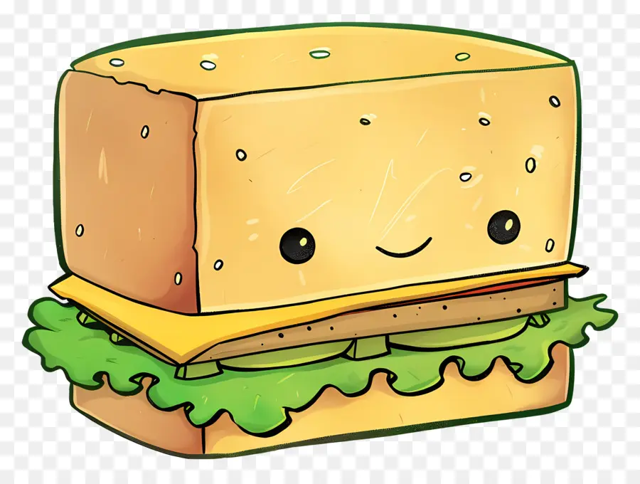 Sándwich De Dibujos Animados，Pan Tostado PNG