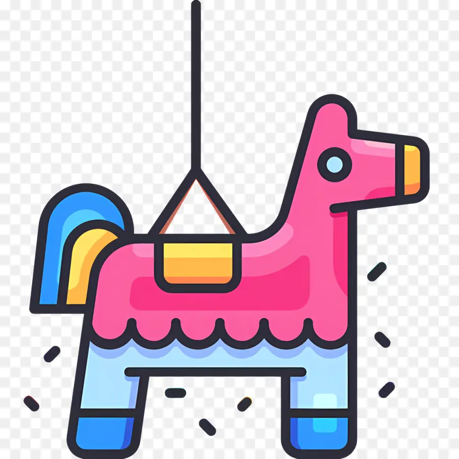 Piñata，Rosa Caballo PNG