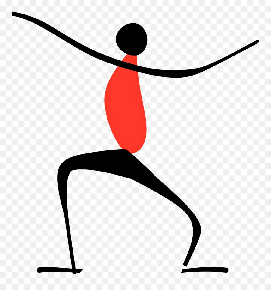 Stickman De Baile，Pose De Pie PNG