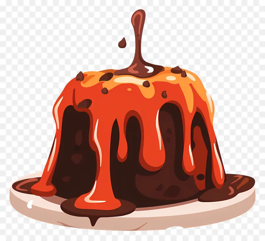 Pastel De Lava Fundida，Chocolate Pastel De Chocolate PNG