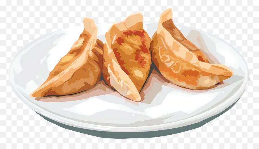 Gyoza Japonés，Rollos De Huevo PNG