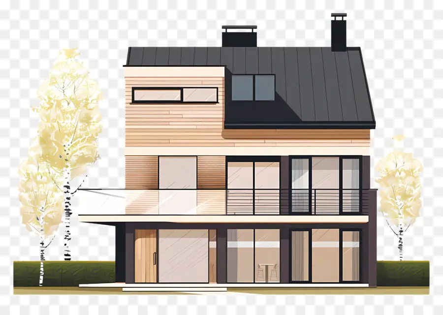 Modern House，Treestoria PNG