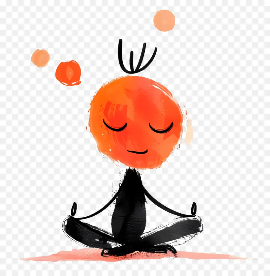 Meditando，Postura De Yoga PNG