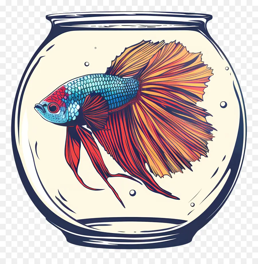 Los Peces Betta，Pecera PNG