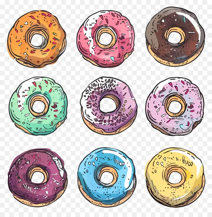 Donas，Postre PNG