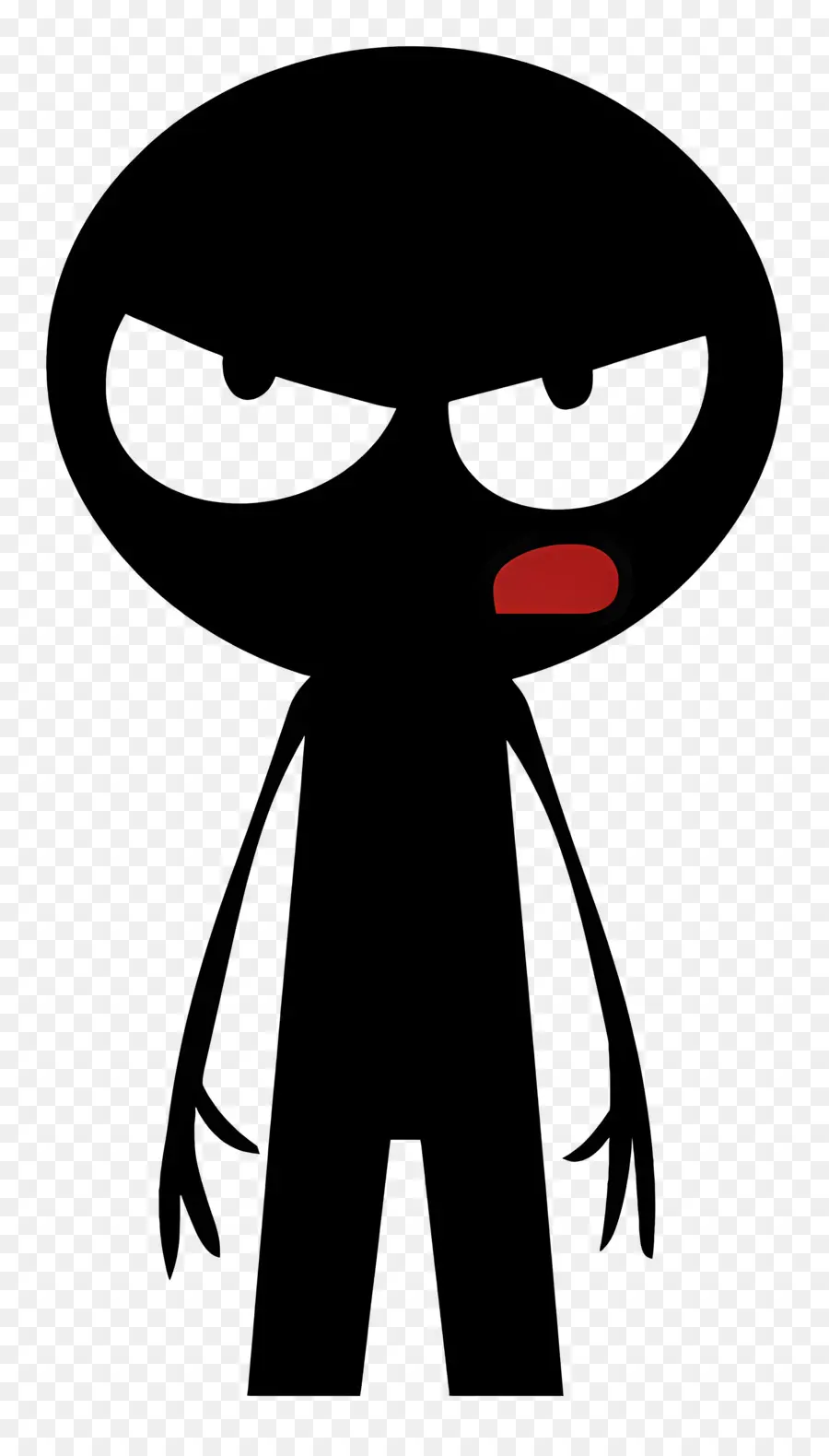 Enojado Stickman，Personaje De Dibujos Animados PNG