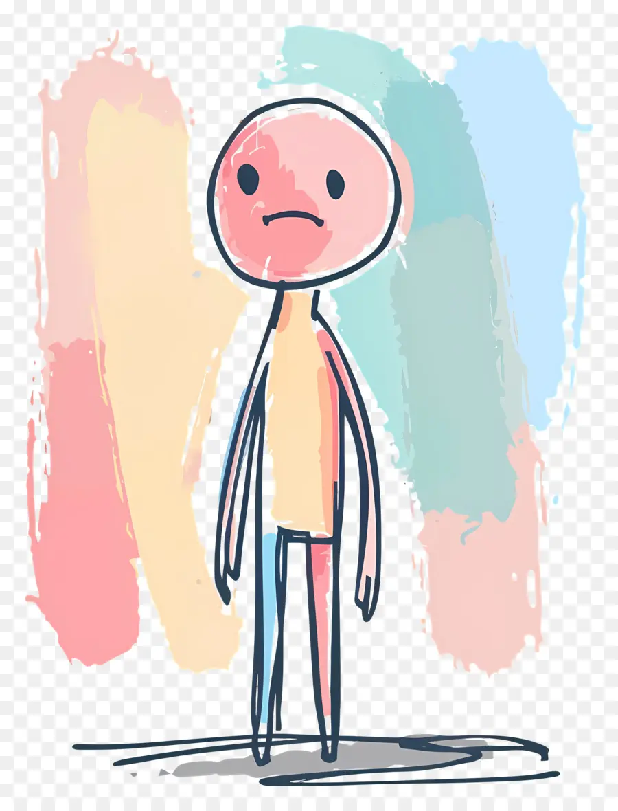 Sentirse Triste，Personaje De Dibujos Animados PNG