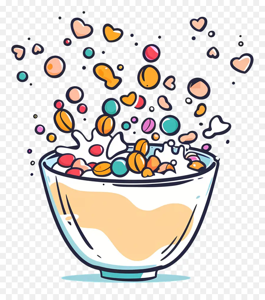 Cereales De Desayuno，Cereal Colorido PNG