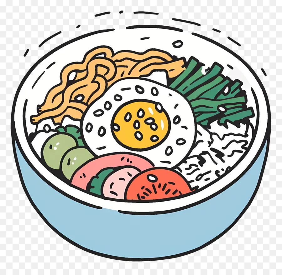 Corea Bibimbap，Ramen PNG