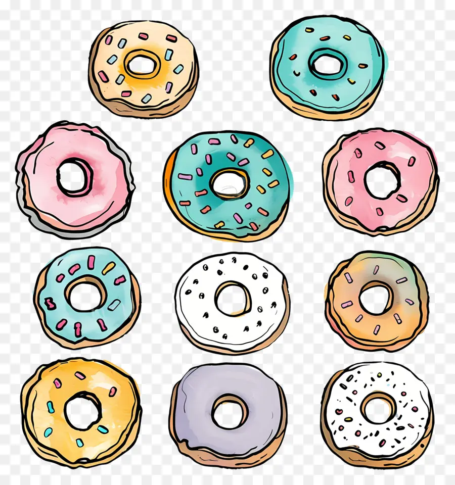 Donuts，Donas PNG