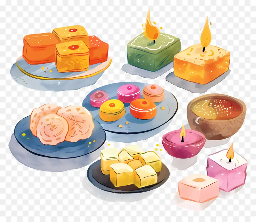 Dulces De Diwali，Postres PNG