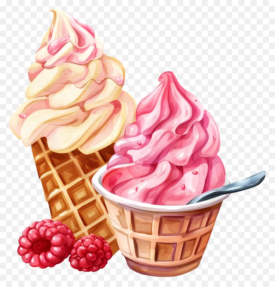 Helado，Cono De Helado PNG