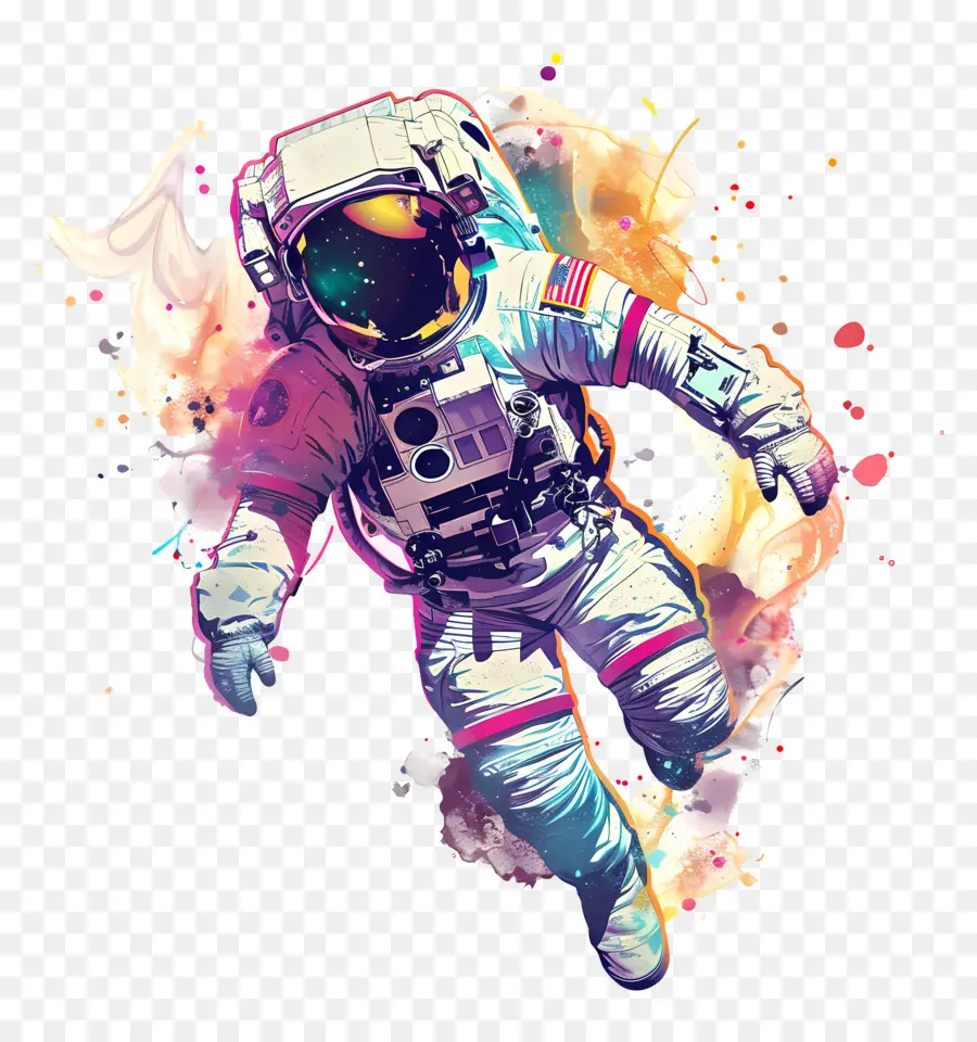 Astronauta En El Espacio，Astronauta PNG