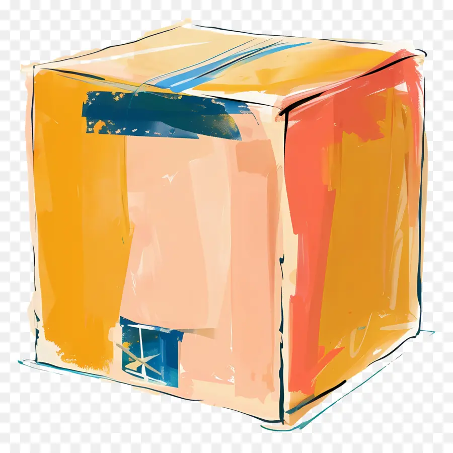 Caja De Envío，Caja De Cartón PNG