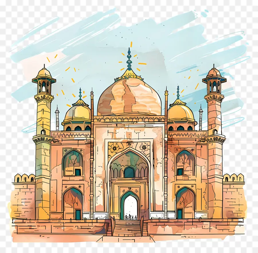 El Fuerte De Agra，Mezquita PNG