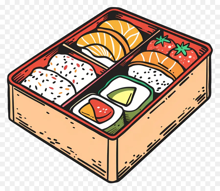 Caja Bento，Caja De Madera PNG