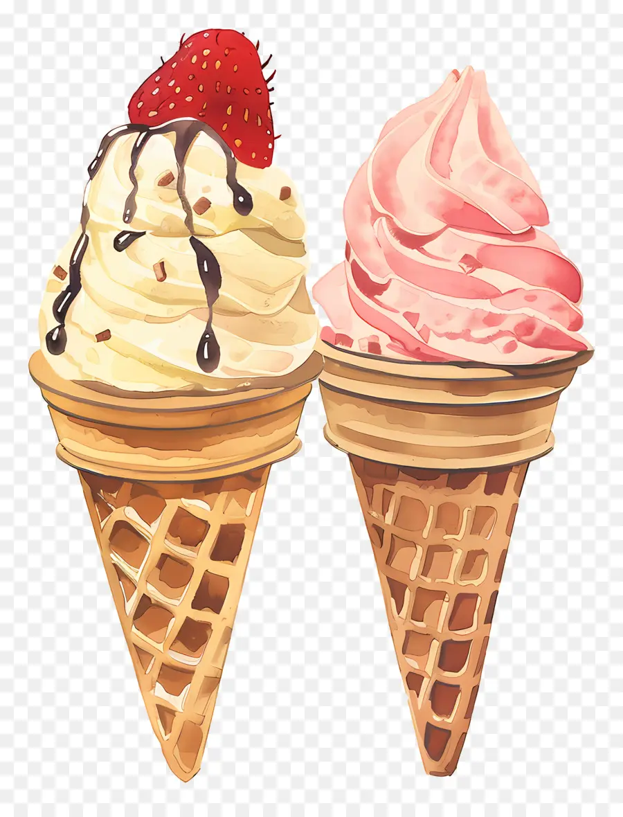 Helado，Conos De Helado PNG