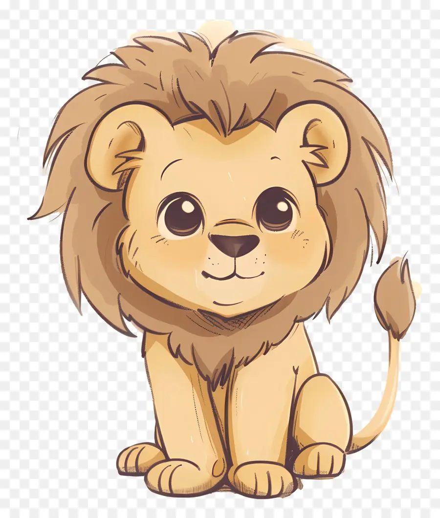 Lindo León，Lion Cub PNG