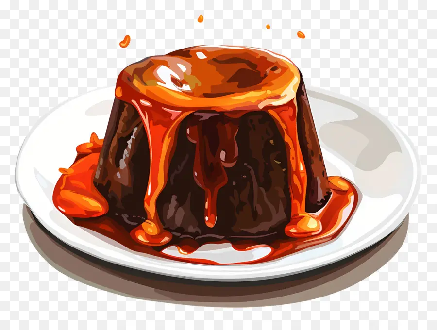 Pastel De Lava Fundida，Pastel De Chocolate PNG