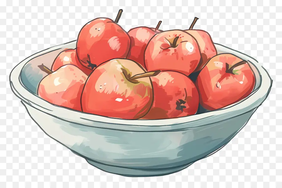 Cuenco De Manzanas，Las Manzanas Rojas PNG