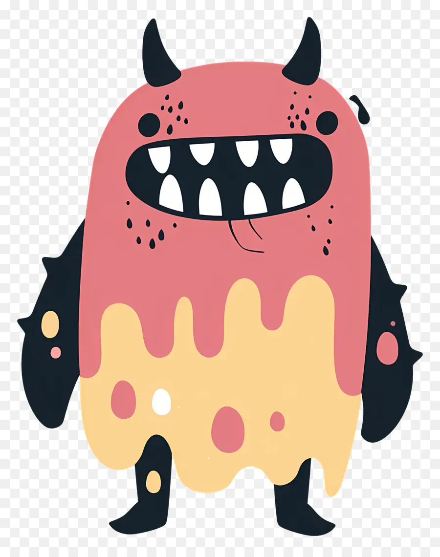 Monstruo De Helado，Lindo Monstruo PNG