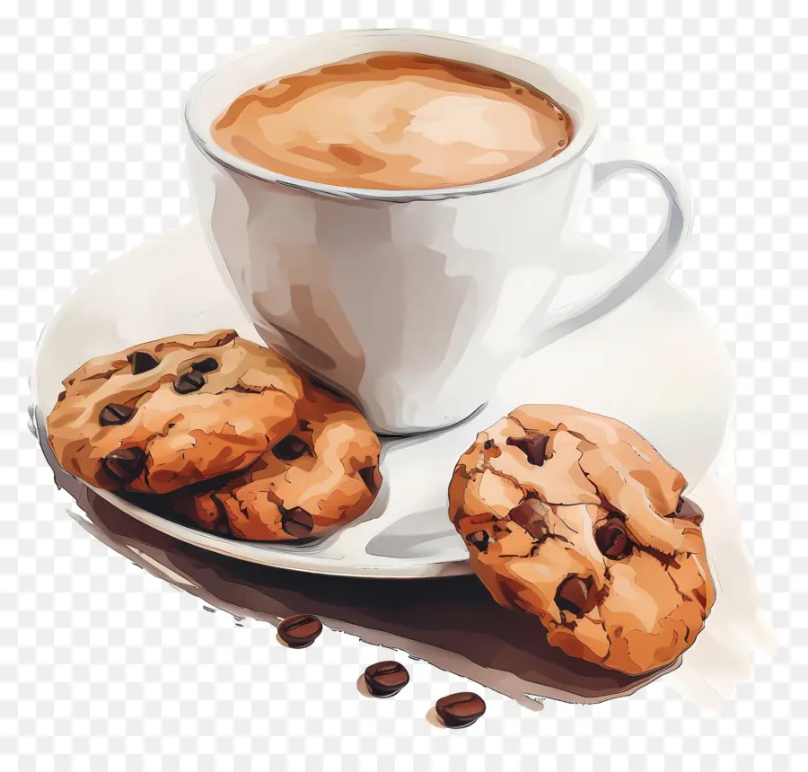 Café Y Galletas，Café PNG