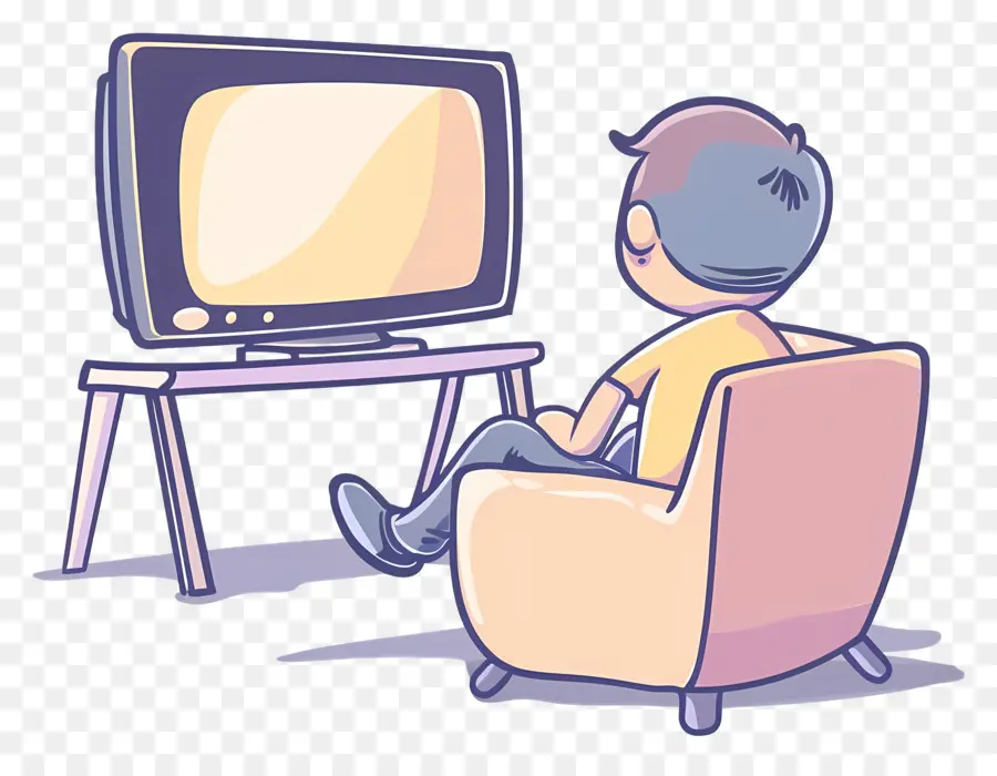 Stickman Viendo Televisión，Hombre PNG