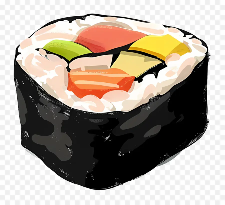 Sushi，Rollo De Sushi PNG