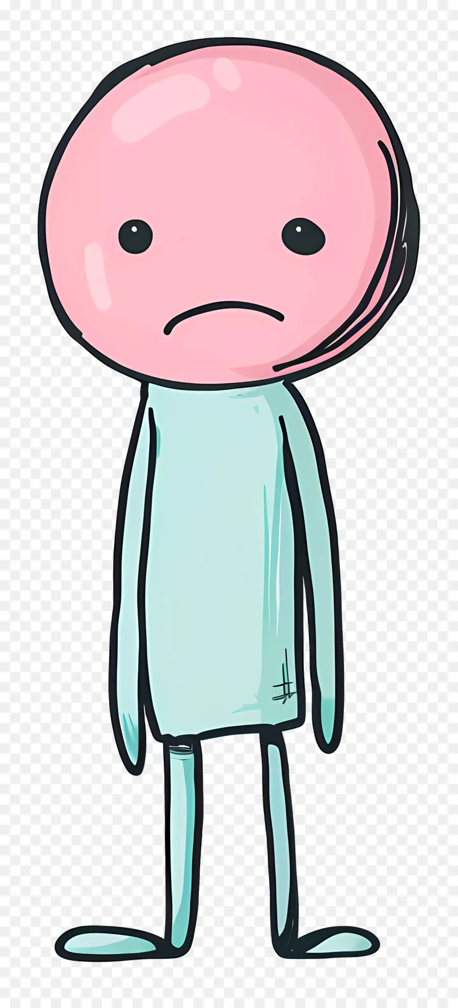 Sentirse Triste，Personaje De Dibujos Animados PNG