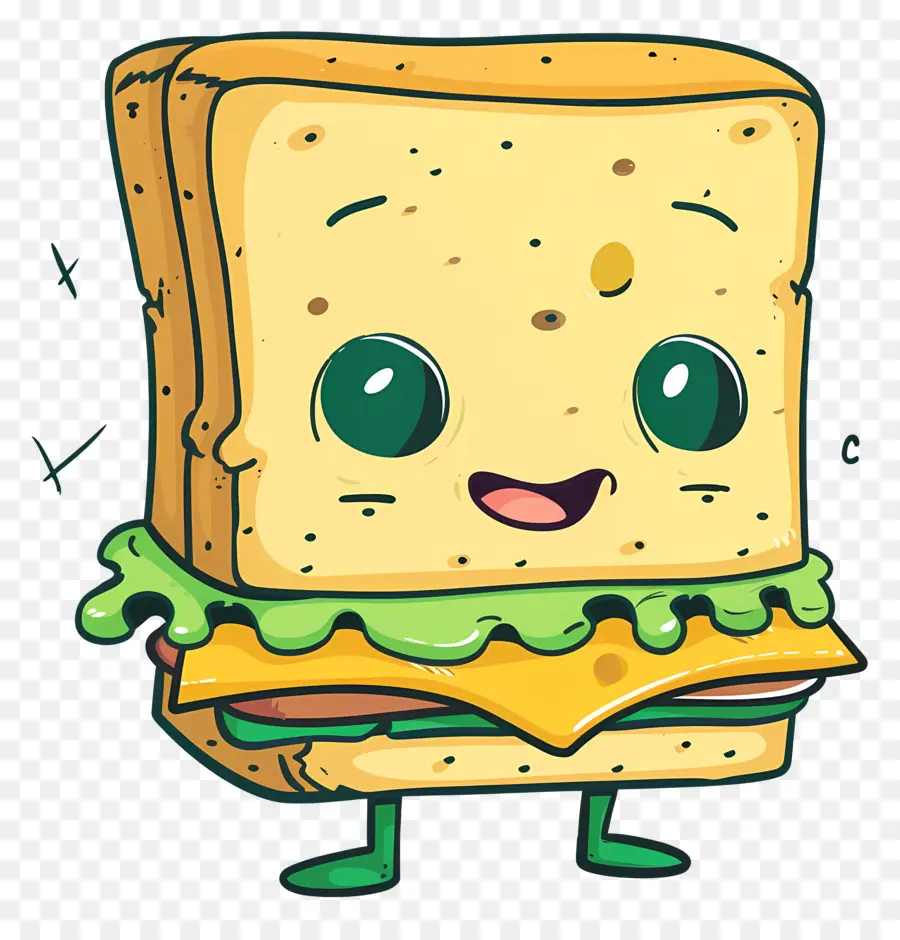 Sándwich De Dibujos Animados，Personaje De Dibujos Animados PNG