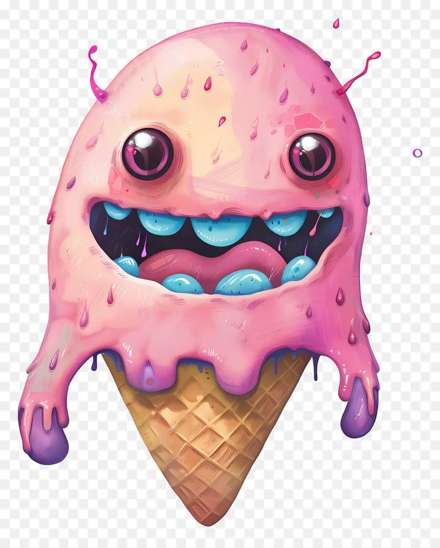 Monstruo De Helado，La Historieta PNG